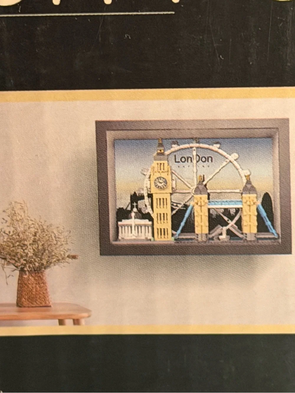 CITY-SKYLINE London Landmark Shadowbox Building Set! New